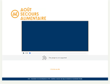 Tablet Screenshot of aout-secours-alimentaire.org